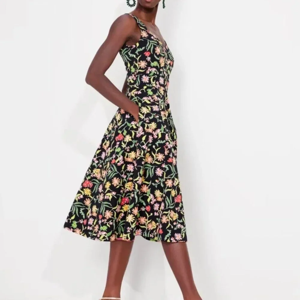 Kate Spade Rooftop Garden Floral Grace Dress - Size 0